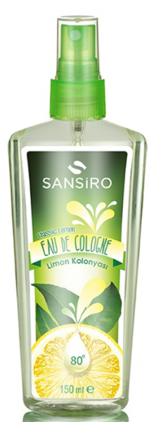 Sansiro Limon Kolonyası Pet Şişe Sprey 150 ml (Pet Şişe / Sprey)