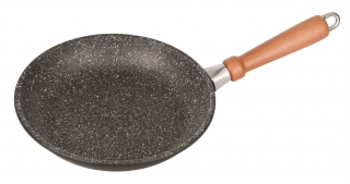 Leggno Granit Ahşap Saplı Tava 20 cm