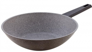 Falez Grey Granitec Granit Wok Tava 28 cm