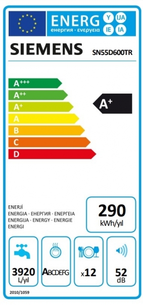 Siemens SN55D600TR Bulaşık Makinesi