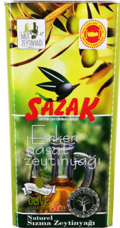 Sazak Erken Hasat Natürel Sızma Zeytinyağı 5 lt