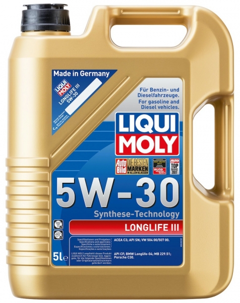 Liqui Moly Longlife III 5W-30 Motor Yağı (5 litre)