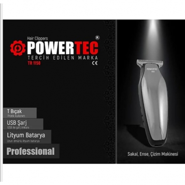 Powertec TR-1158 Sakal Kesme Makinesi