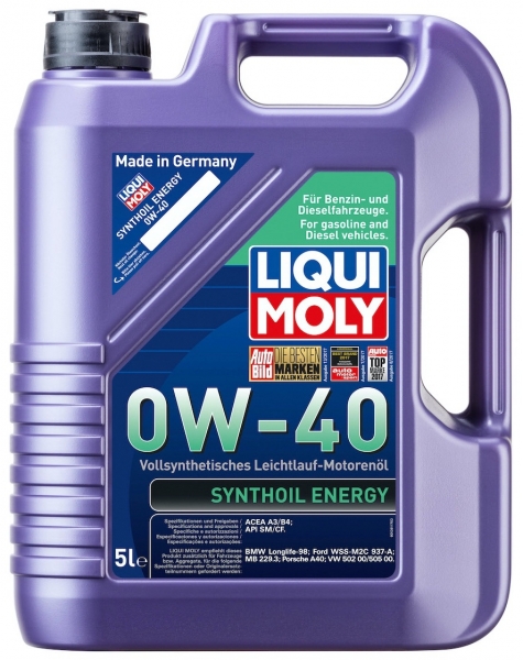 Liqui Moly Synthoil Energy 0W-40 Motor Yağı (5 litre)