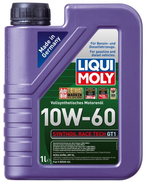 Liqui Moly Synthoil Race Tech GT1 10W-60 Motor Yağı (1 litre)