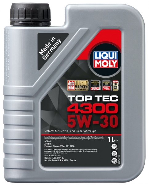 Liqui Moly Top Tec 4300 5W-30 Motor Yağı (1 litre)
