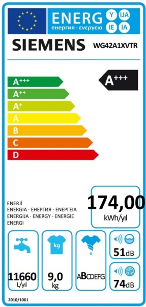 Siemens WG42A1XVTR Çamaşır Makinesi