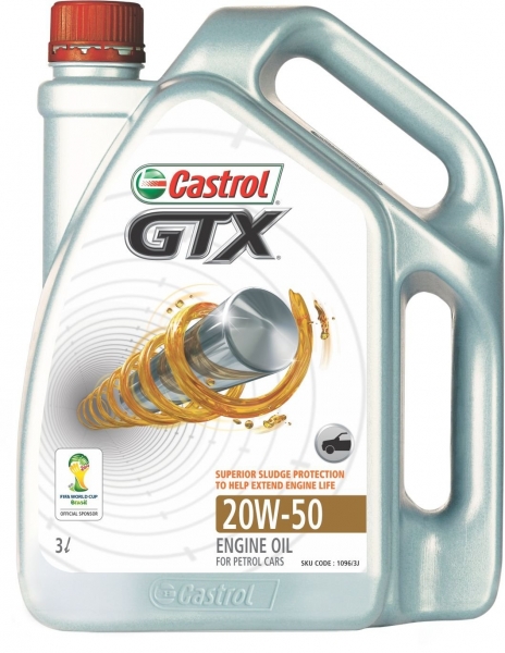 Castrol GTX 20W-50 Motor Yağı (3 litre)