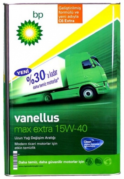 BP Vanellus Max Extra 15W-40 Motor Yağı (16 litre)