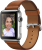 Apple Watch (42 mm) Paslanmaz Çelik Kasa ve Klasik Tokalı Klasik Kahve Kayış Akıllı Saat