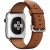 Apple Watch (42 mm) Paslanmaz Çelik Kasa ve Klasik Tokalı Klasik Kahve Kayış Akıllı Saat