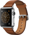 Apple Watch (38 mm) Paslanmaz Çelik Kasa ve Klasik Tokalı Klasik Kahve Kayış resim