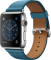 Apple Watch (42 mm) Paslanmaz Çelik Kasa ve Klasik Tokalı Okyanus Mavisi Kayış resim