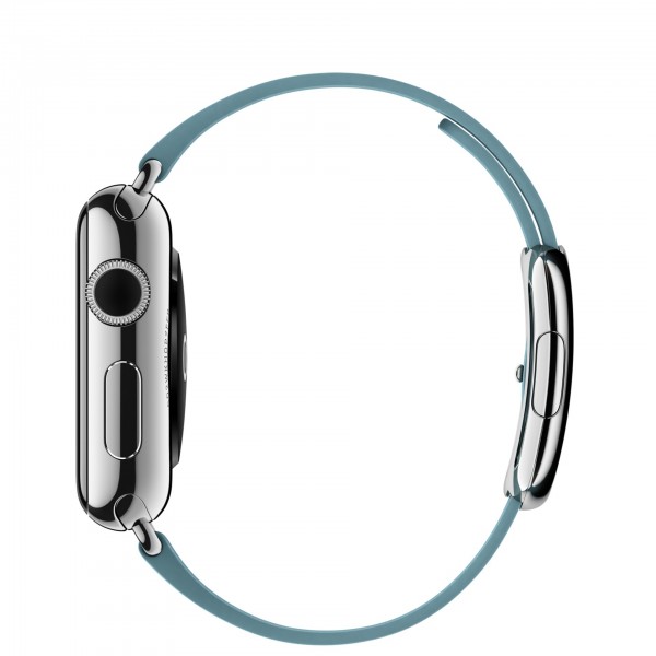Apple Watch (38 mm) Paslanmaz Çelik Kasa ve Modern Tokalı Kutup Mavisi Kayış Akıllı Saat