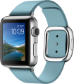 Apple Watch (38 mm) Paslanmaz Çelik Kasa ve Modern Tokalı Kutup Mavisi Kayış resim