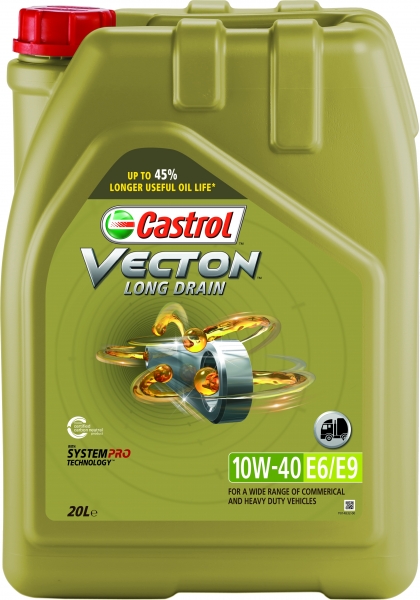 Castrol Vecton Long Drain 10W-40 E6/E9 Motor Yağı (20 litre)