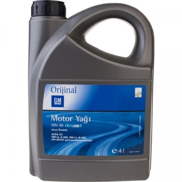 GM Dexos 2 5W-30 Motor Yağı (4 litre)