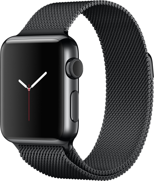 Apple Watch (38 mm) Uzay Siyahı Paslanmaz Çelik Kasa ve Uzay Siyahı Milano Loop Akıllı Saat