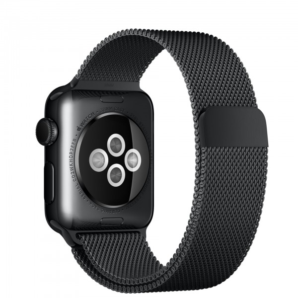 Apple Watch (38 mm) Uzay Siyahı Paslanmaz Çelik Kasa ve Uzay Siyahı Milano Loop Akıllı Saat