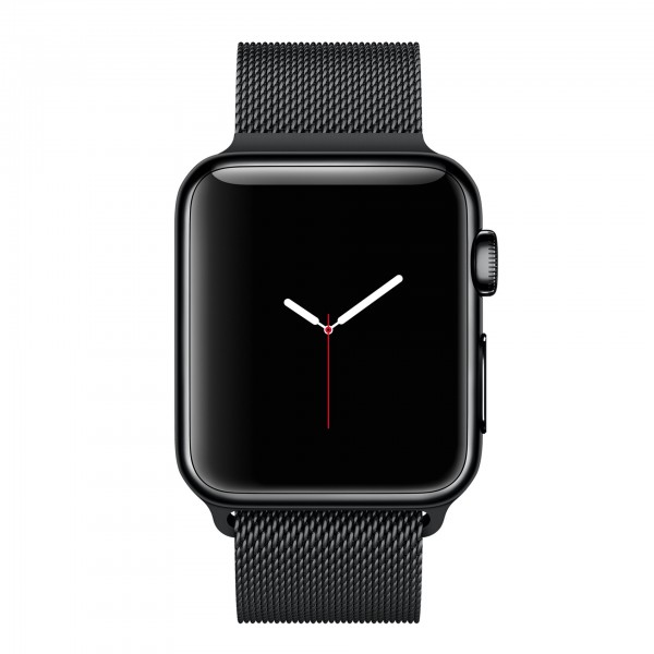 Apple Watch (38 mm) Uzay Siyahı Paslanmaz Çelik Kasa ve Uzay Siyahı Milano Loop Akıllı Saat