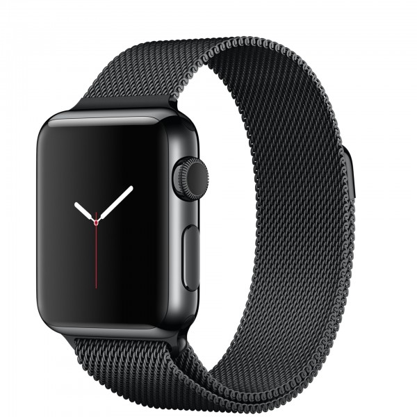 Apple Watch (38 mm) Uzay Siyahı Paslanmaz Çelik Kasa ve Uzay Siyahı Milano Loop Akıllı Saat
