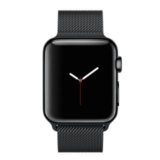 Apple Watch (38 mm) Uzay Siyahı Paslanmaz Çelik Kasa ve Uzay Siyahı Milano Loop Akıllı Saat