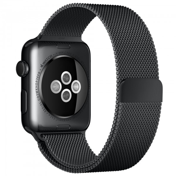 Apple Watch (42 mm) Uzay Siyahı Paslanmaz Çelik Kasa ve Uzay Siyahı Milano Loop Akıllı Saat