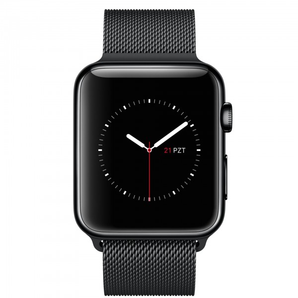 Apple Watch (42 mm) Uzay Siyahı Paslanmaz Çelik Kasa ve Uzay Siyahı Milano Loop Akıllı Saat