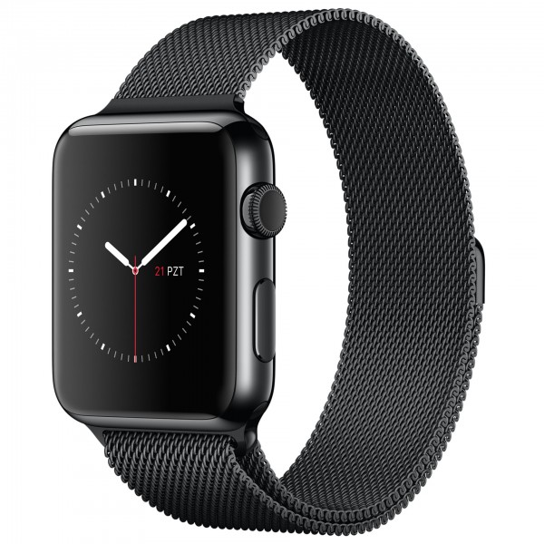 Apple Watch (42 mm) Uzay Siyahı Paslanmaz Çelik Kasa ve Uzay Siyahı Milano Loop Akıllı Saat