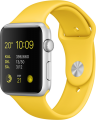 Apple Watch Sport (42 mm) Gümüş Rengi Alüminyum Kasa ve Sarı Spor Kordon resim