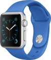 Apple Watch Sport (38 mm) Gümüş Rengi Alüminyum Kasa ve Kraliyet Mavisi Spor Kordon resim