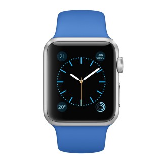 Apple Watch Sport (38 mm) Gümüş Rengi Alüminyum Kasa ve Kraliyet Mavisi Spor Kordon Akıllı Saat