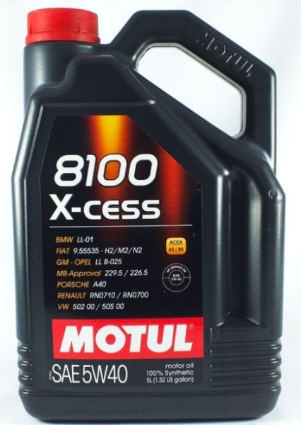 Motul 8100 X-Cess 5W-40 Motor Yağı (5 litre)