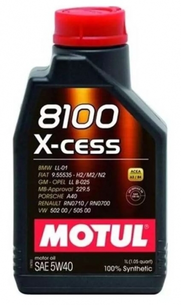 Motul 8100 X-Cess 5W-40 Motor Yağı (1 litre)