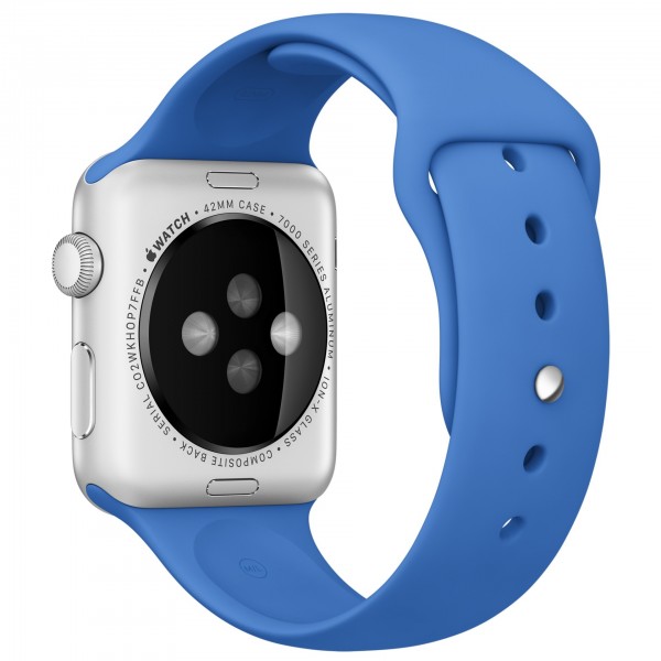Apple Watch Sport (42 mm) Gümüş Rengi Alüminyum Kasa ve Kraliyet Mavisi Spor Kordon Akıllı Saat