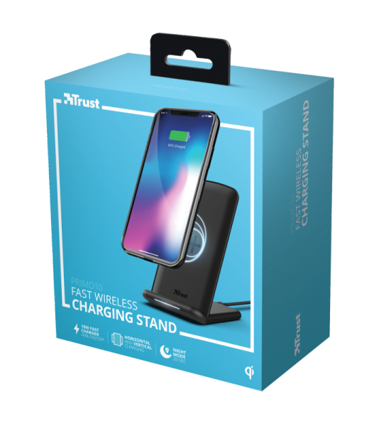 Trust Primo10 Wireless Fast-Charging Stand Şarj Aleti