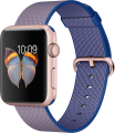 Apple Watch Sport (42 mm) Roze Altın Rengi Alüminyum Kasa ve Naylon Örme Kraliyet Mavisi Kordon resim