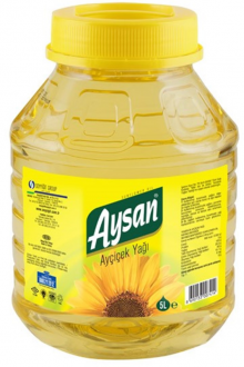 Aysan Ayçiçek Yağı Kavanoz Pet 5 lt