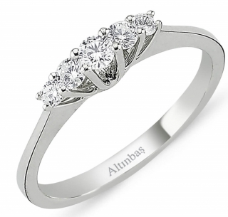 Altınbaş SR475-8K 0.27 Karat Pırlanta Yüzük