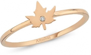 Altınbaş EED815P-14K 0.01 Karat Pırlanta Yüzük