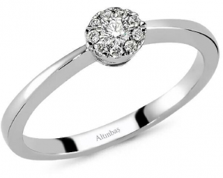 Altınbaş AST241 0.12 Karat Pırlanta Yüzük