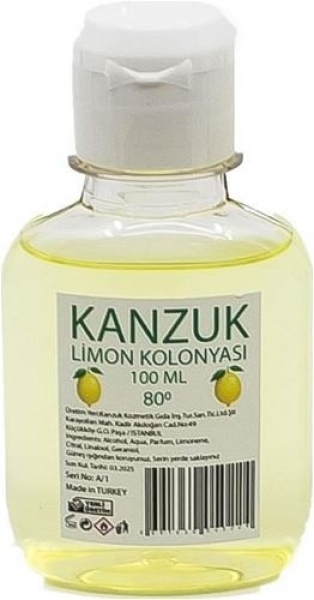 Kanzuk Limon Kolonyası Pet Şişe 100 ml (100 ml / Pet Şişe)