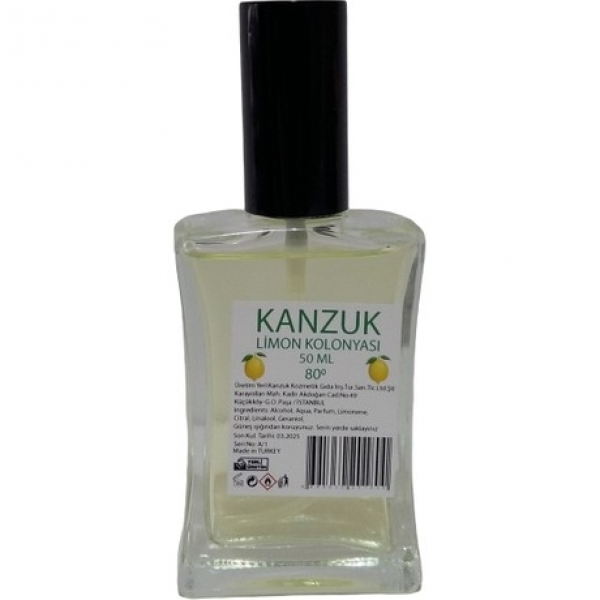 Kanzuk Limon Kolonyası Cam Şişe Sprey 50 ml
