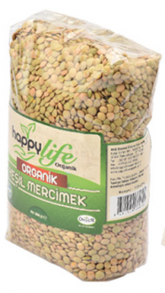 Happy Life Organik Yeşil Mercimek 1 kg