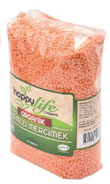 Happy Life Organik Kırmızı Mercimek 1 kg