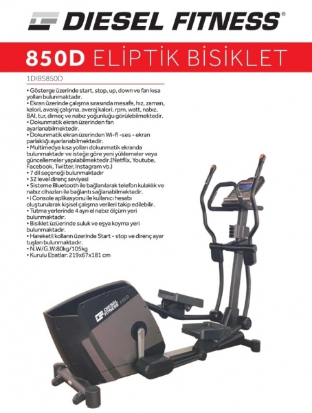 Diesel Fitness 850D Eliptik Bisiklet