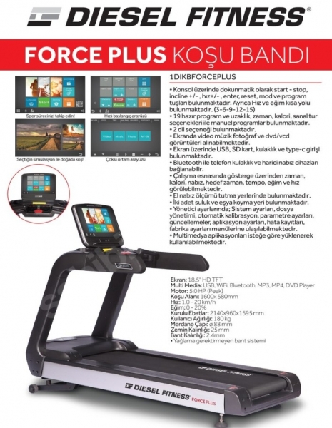 Diesel Fitness Force Plus Koşu Bandı