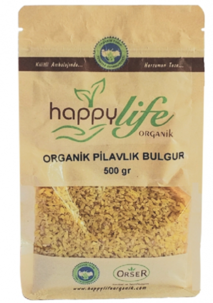 Happy Life Organik Pilavlık Bulgur 500 gr