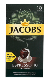 Jacobs Espresso 10 Intenso 10 Kapsül Kahve resim