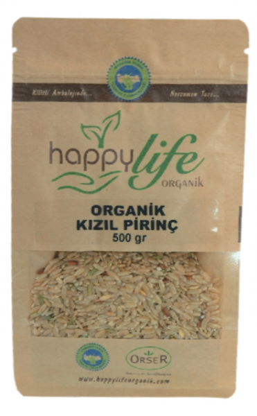 Happy Life Organik Kızıl Pirinç 500 gr